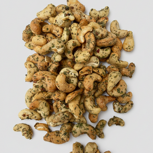 Cashews with fresh green herbs (organic)