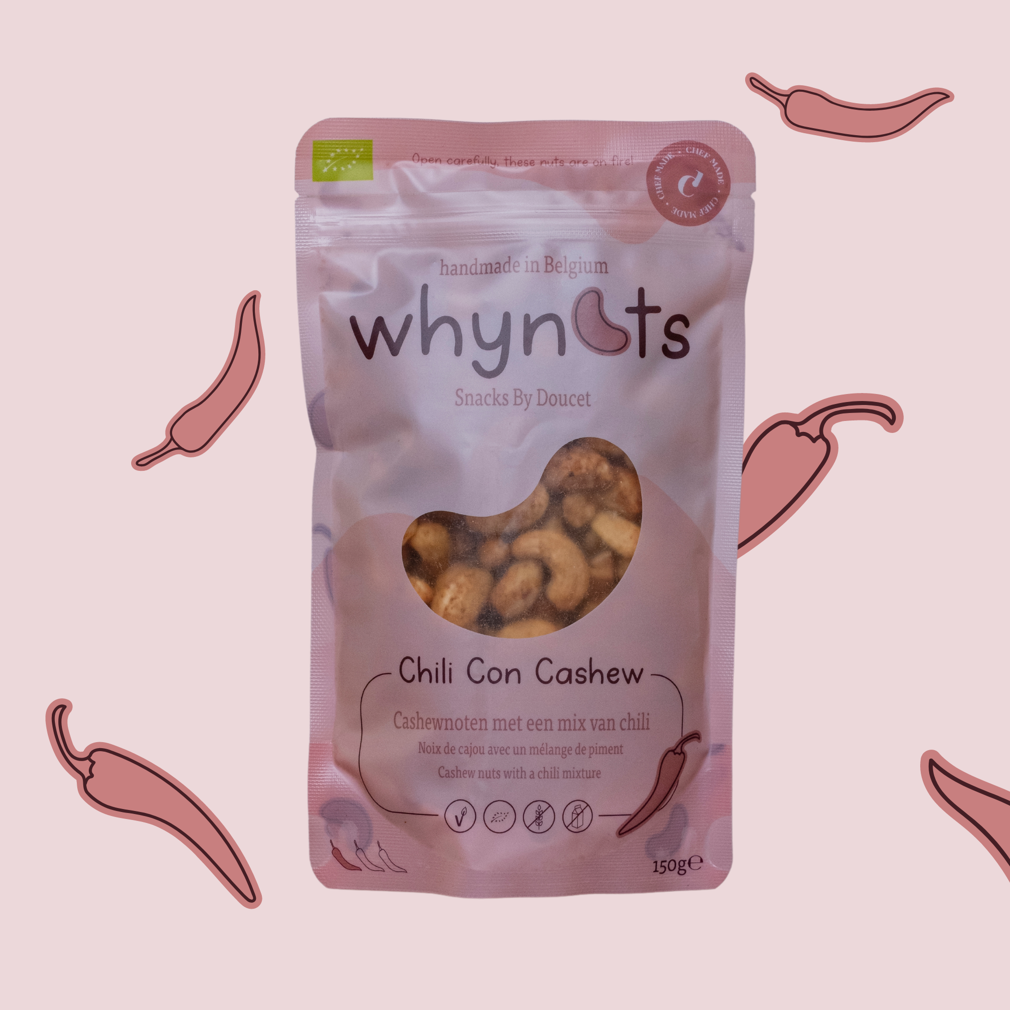 Cashew nuts with chili & paprika (organic)
